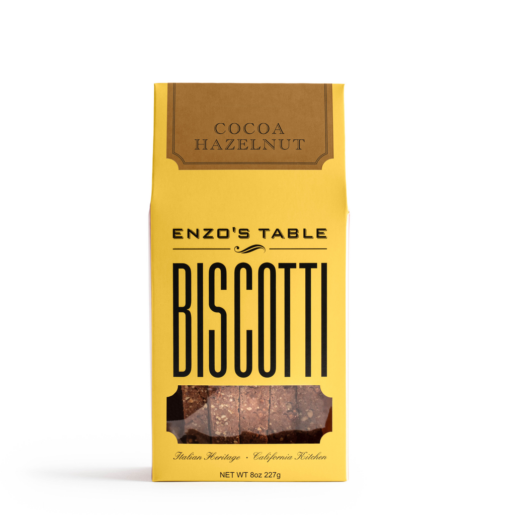 Cocoa Hazelnut Biscotti